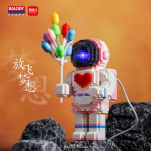 لگو چراغ دار فضانورد و بادکنک 1200 تیکه